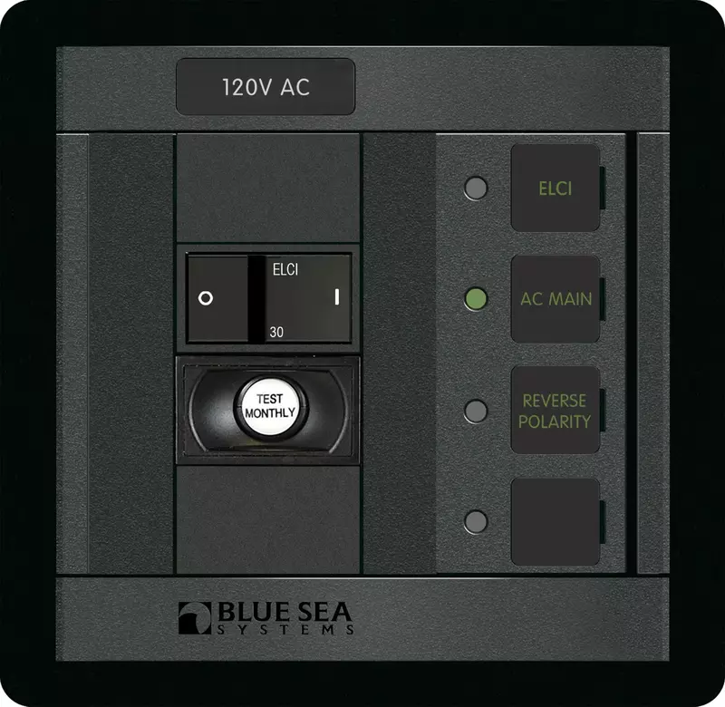 Blue Sea 1502 ELCI Main 30A Double Pole Panel