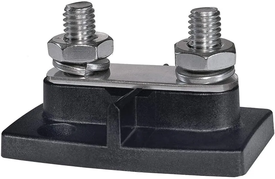 Blue Sea Systems 2020 POWERBAR BUSBAR DUAL STUD 3/8", Beige