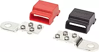 Blue Sea Systems 2340 Battery Terminal Mount Tin-plated Copper BusBars, Positive and Negative with 4 x 10-24" Stainless