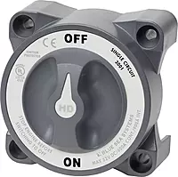 Blue Sea Systems 3001 Heavy Duty Battery Switch with Alternator Field Disconnect, On-Off, Beige