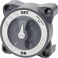 Blue Sea Systems 3001 Heavy Duty Battery Switch with Alternator Field Disconnect, On-Off, Beige