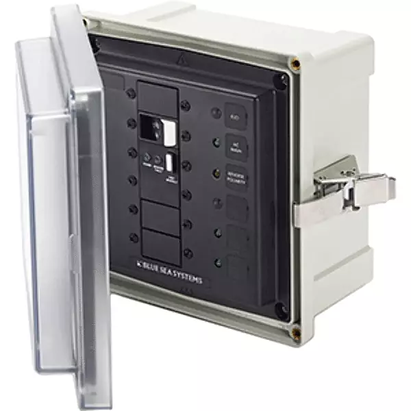 Blue Sea Systems 3118 120VAC ELCI 50A Surface Mount Panel Enclosure