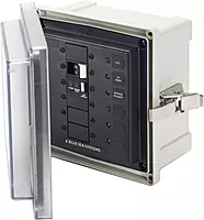 Blue Sea 3120 - SMS Panel Enclosure w/ELCI Main (50A) and 2 Blanks - 240V