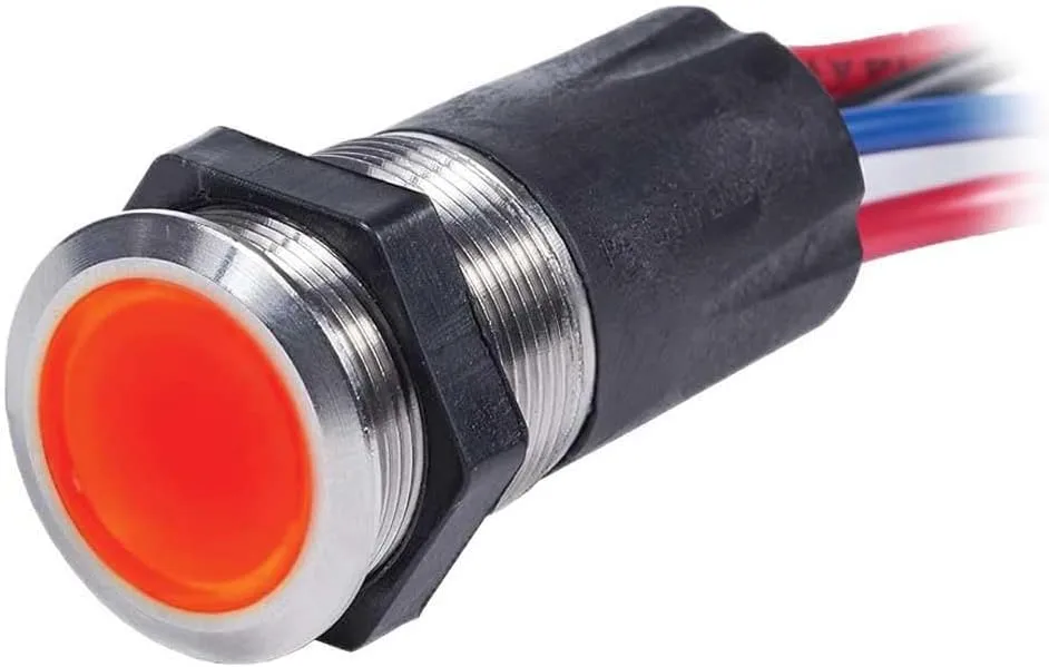Blue Sea Systems 4181 Backlit Push Button Switch OFF/(ON) - 15A