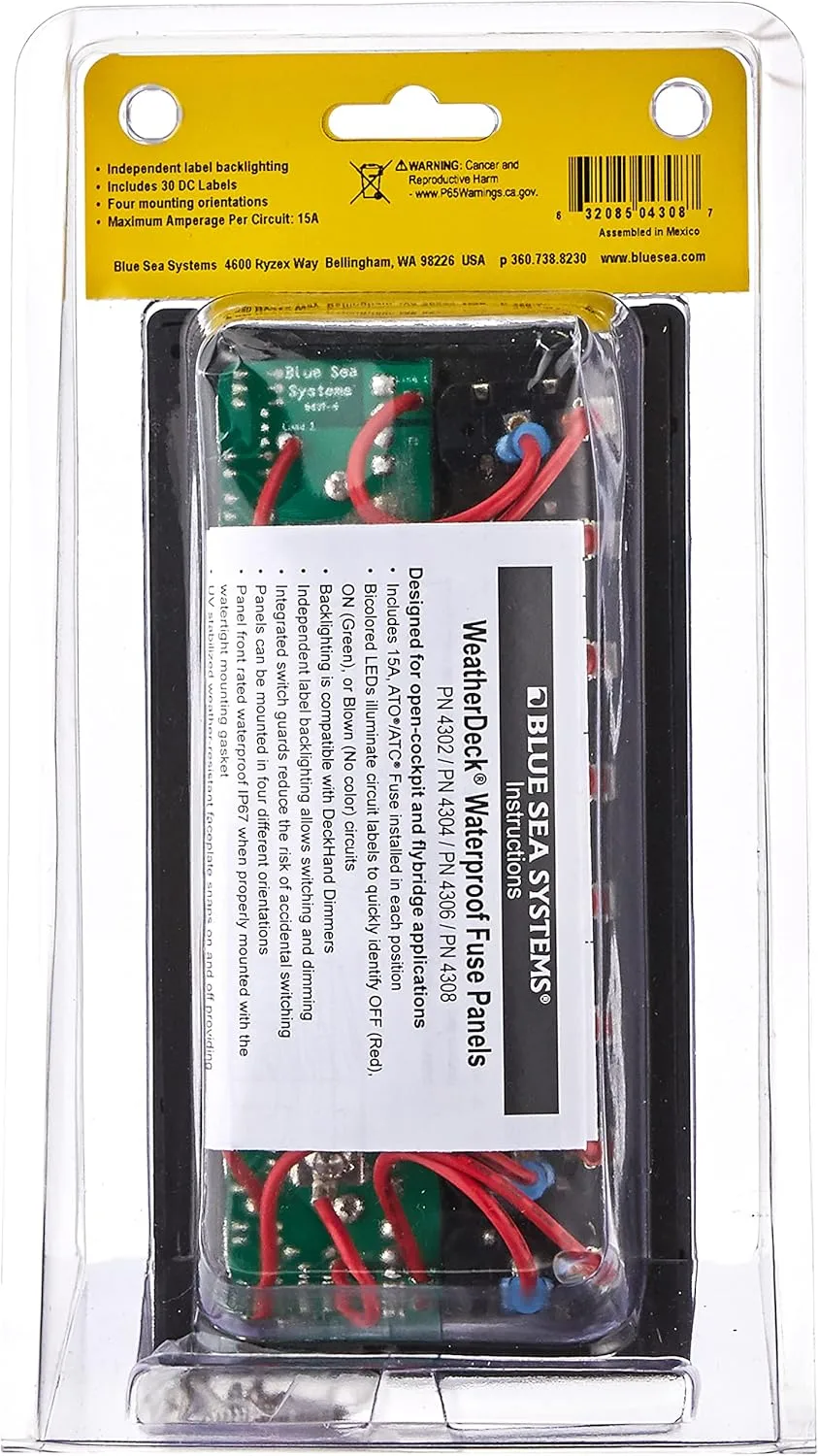 Blue Sea Systems WeatherDeck Waterproof Switch, Fuse & Circuit Breaker Panels