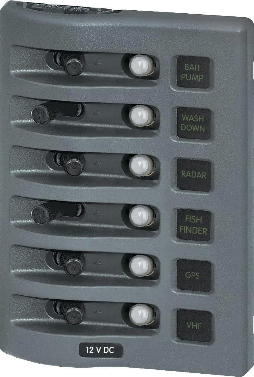 Blue Sea Systems WeatherDeck Waterproof Switch, Fuse & Circuit Breaker Panels
