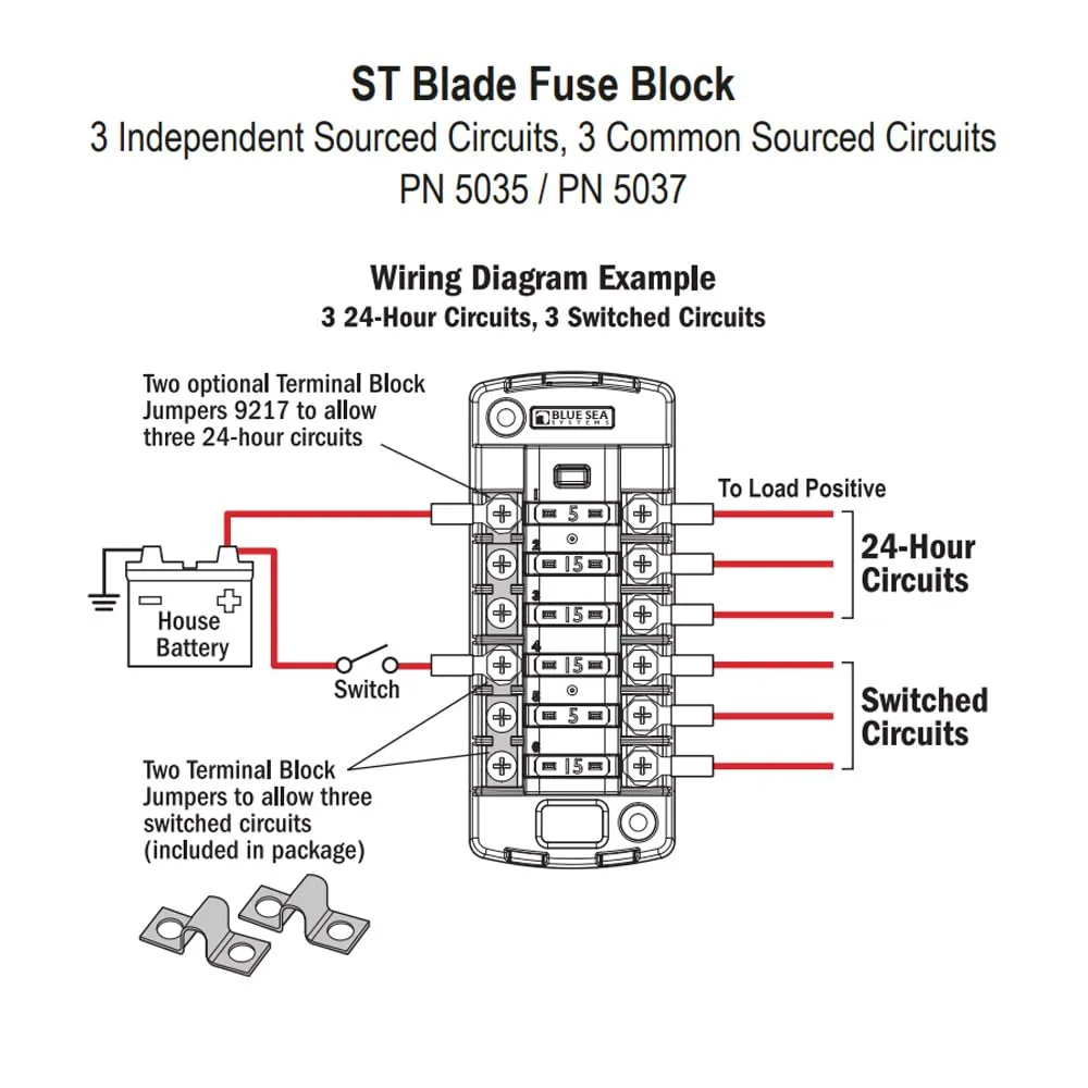 Blue Sea Systems ST-Blade Fuse Blocks