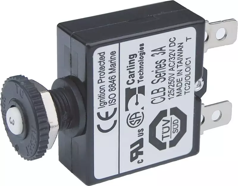 Blue Sea Systems 7050 Circuit Breaker Push-Button 3A, Beige