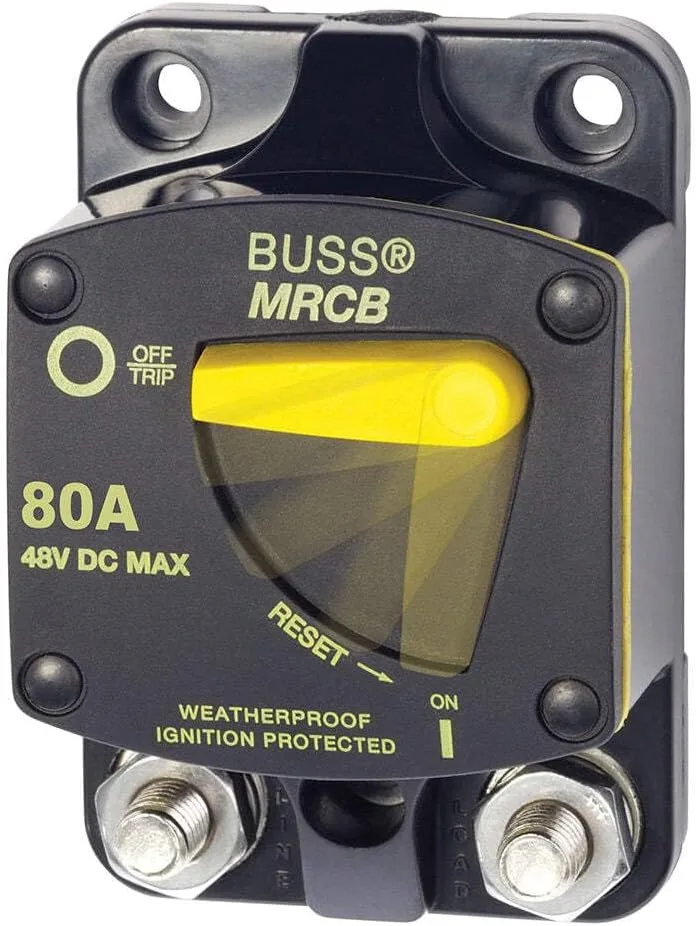 Blue Sea 7142 187 - Series Thermal Circuit Breaker - 80Amp