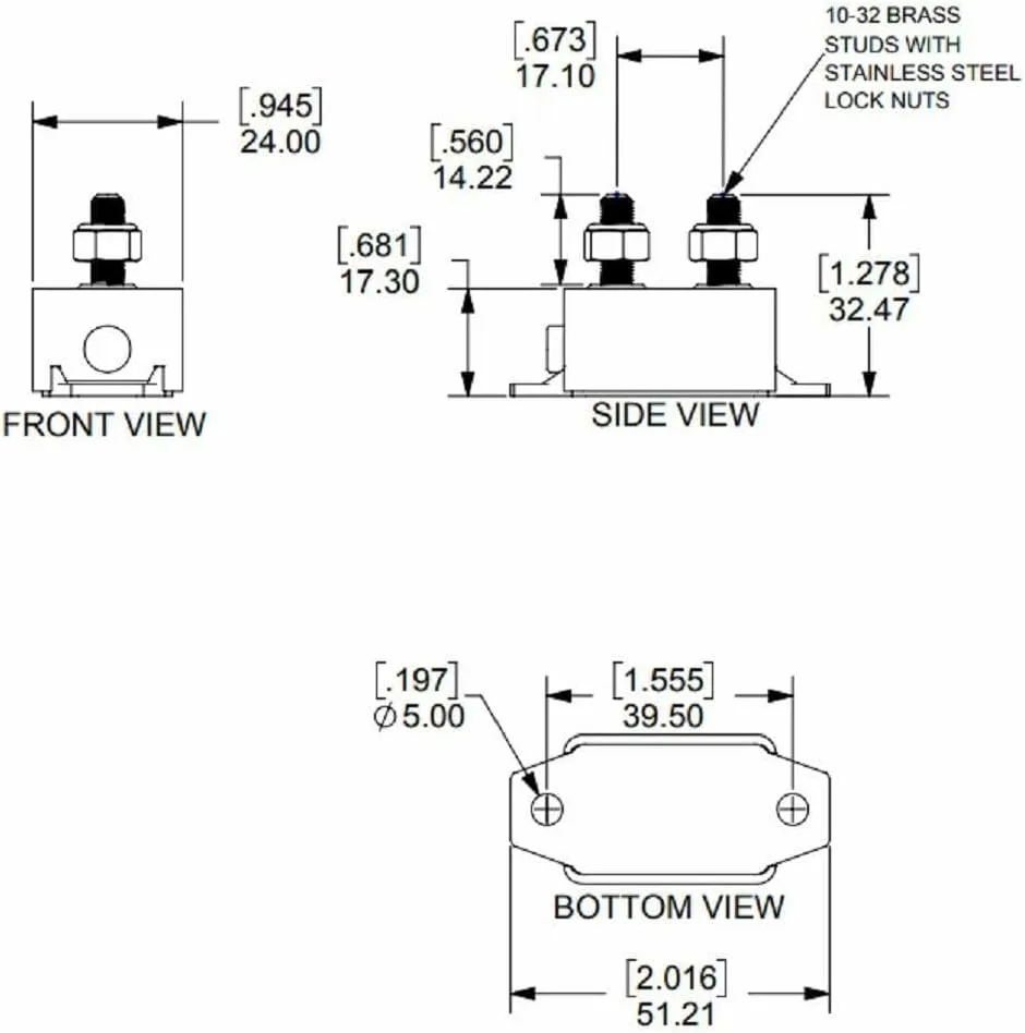 Blue Sea Systems 7151 Marine Grade Short Stop Circuit Breaker - 10A