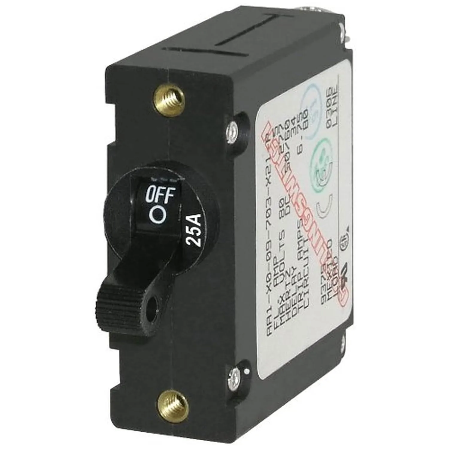 Blue Sea Systems Single Pole AC/DC Magnetic World Circuit Breaker
