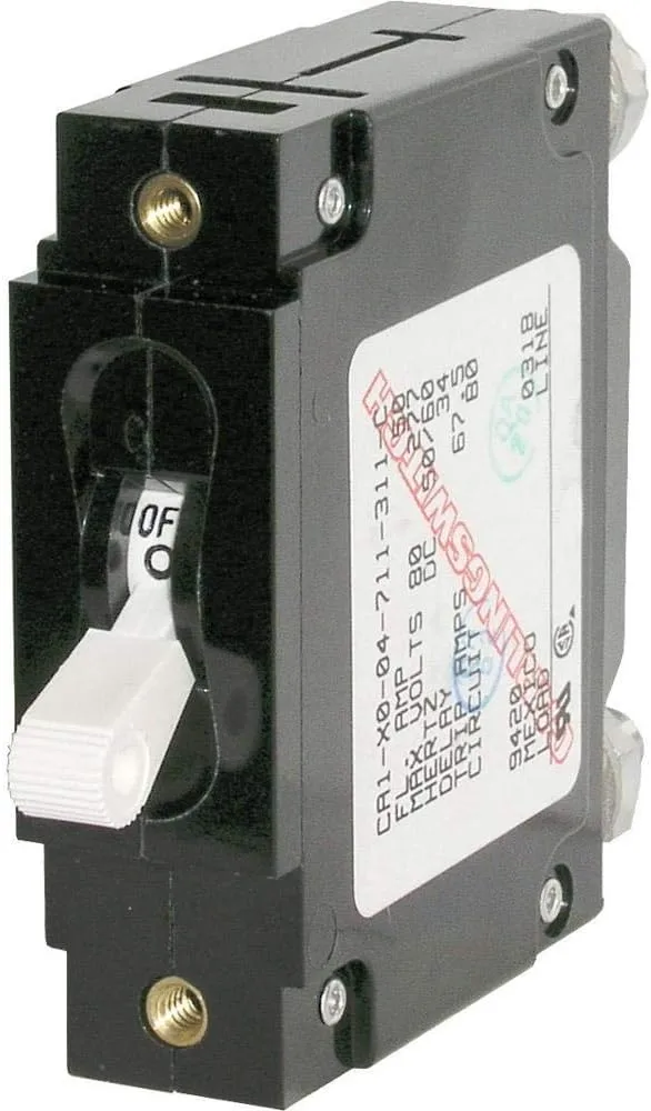Blue Sea Systems C-Series Single Pole Toggle Circuit Breaker