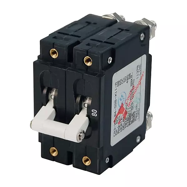 Blue Sea Systems C-Series Double Pole Toggle Circuit Breaker