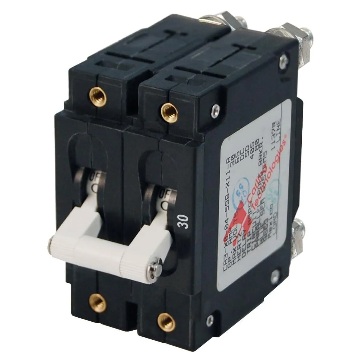 Blue Sea Systems C-Series Double Pole Toggle Circuit Breaker