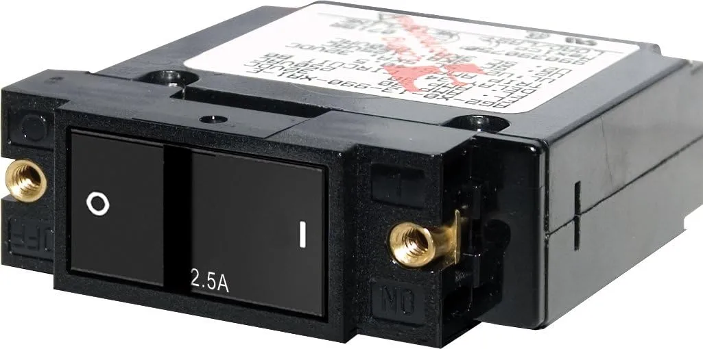 Blue Sea 7399 A-Series Flat Rocker Circuit Breaker - Single Pole - 2.5A