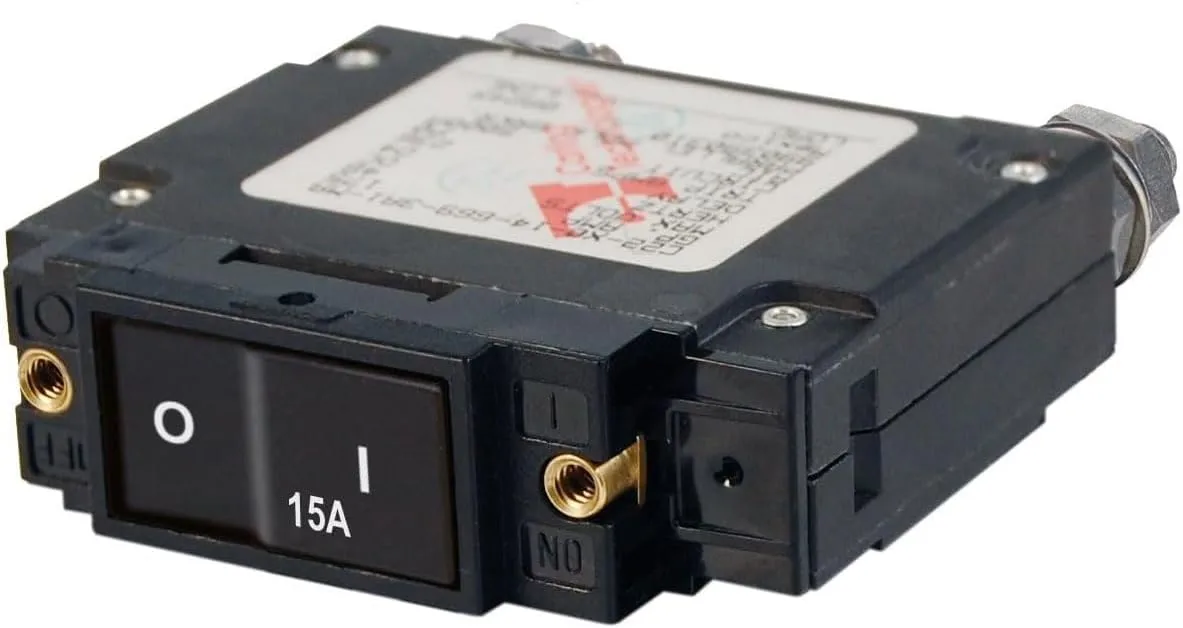 Blue Sea Systems C-Series Flat Rocker Circuit Breaker - Single Pole