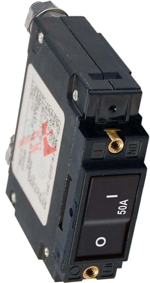 Blue Sea Systems C-Series Flat Rocker Circuit Breaker - Single Pole