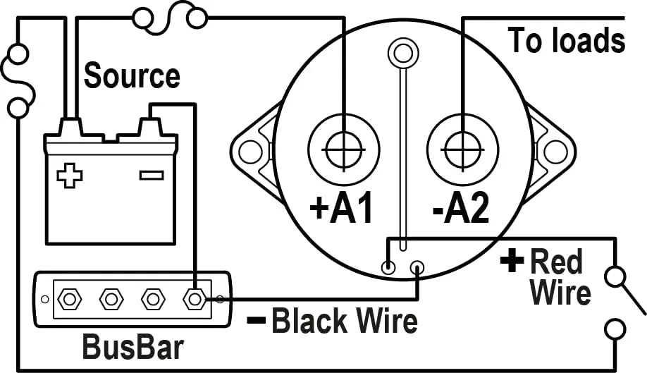 Blue Sea Systems 7765 L-Series Solenoid 150A 12/24V DC, Black