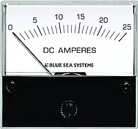 Blue Sea 8005 DC Analog Ammeter - 2-3/4" Face, 0-25 Amperes DC