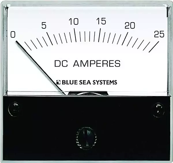 Blue Sea 8005 DC Analog Ammeter - 2-3/4" Face, 0-25 Amperes DC