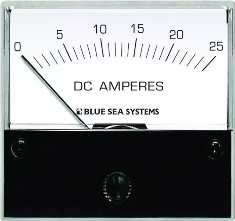 Blue Sea 8005 DC Analog Ammeter - 2-3/4" Face, 0-25 Amperes DC