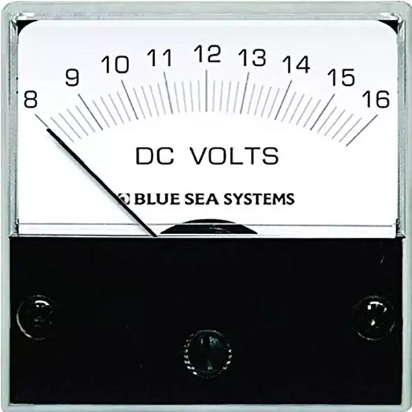 Blue Sea 8028 DC Analog Micro Voltmeter - 2" Face, 8-16 Volts DC