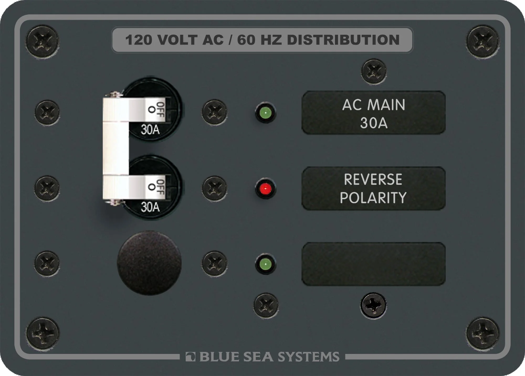 Blue Sea 8029 AC Main +1 Position Breaker Panel - White Switches