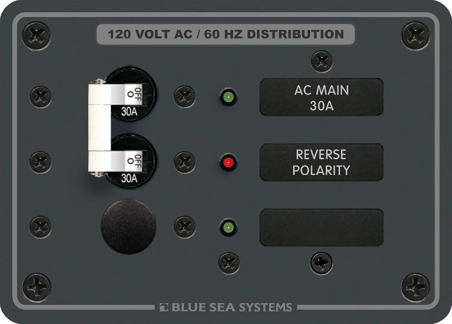 Blue Sea 8029 AC Main +1 Position Breaker Panel - White Switches