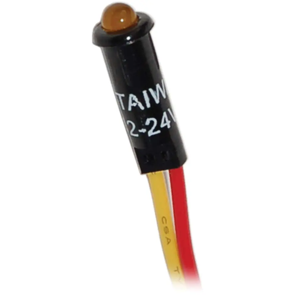 Blue Sea Systems 8033 LED Indicator Light - Amber, 12/24V DC