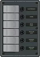 Blue Sea 8053 Slate Grey - 6 Position - Vertical