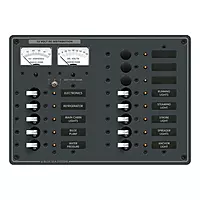 Blue Sea 8068 DC 13 Position Toggle Branch Circuit Breaker Panel - White Switches
