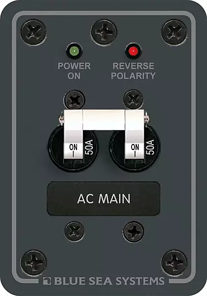 Blue Sea System 3923454 Blue Sea 8079 Ac Main Only Circuit Breaker Panel [white Switches]
