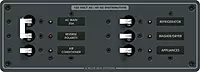 Blue Sea 8099 AC Main +4 Positions Toggle Circuit Breaker Panel (White Switches)