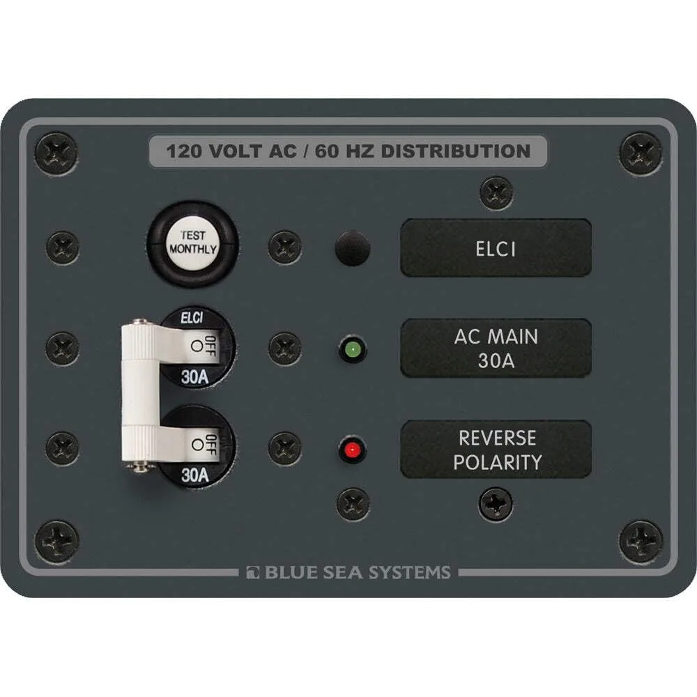 Blue Sea - 8100-BSS Panel 120VAC ELCI Main 30A (10EA)