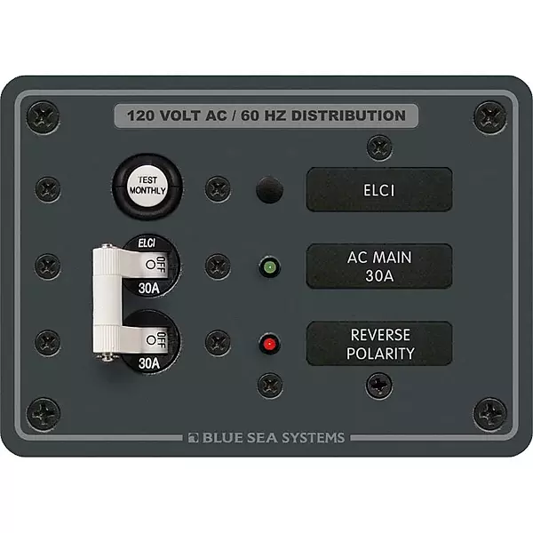 Blue Sea - 8100-BSS Panel 120VAC ELCI Main 30A (10EA)
