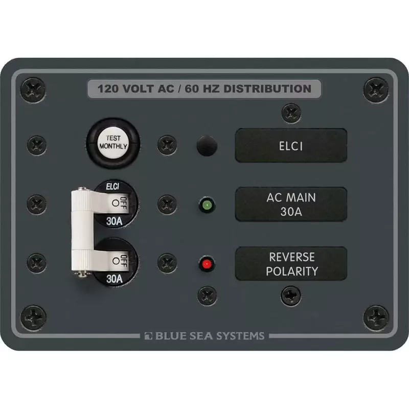 Blue Sea - 8100-BSS Panel 120VAC ELCI Main 30A (10EA)