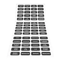 Blue Sea Systems 8214 Black Small Format Label Kit - 60 Labels
