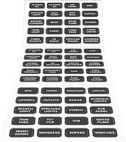 Blue Sea Systems 8214 Black Small Format Label Kit - 60 Labels