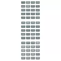 Blue Sea 8217 Grey Small Format Label Kit - 60 Labels