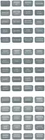 Blue Sea 8217 Grey Small Format Label Kit - 60 Labels