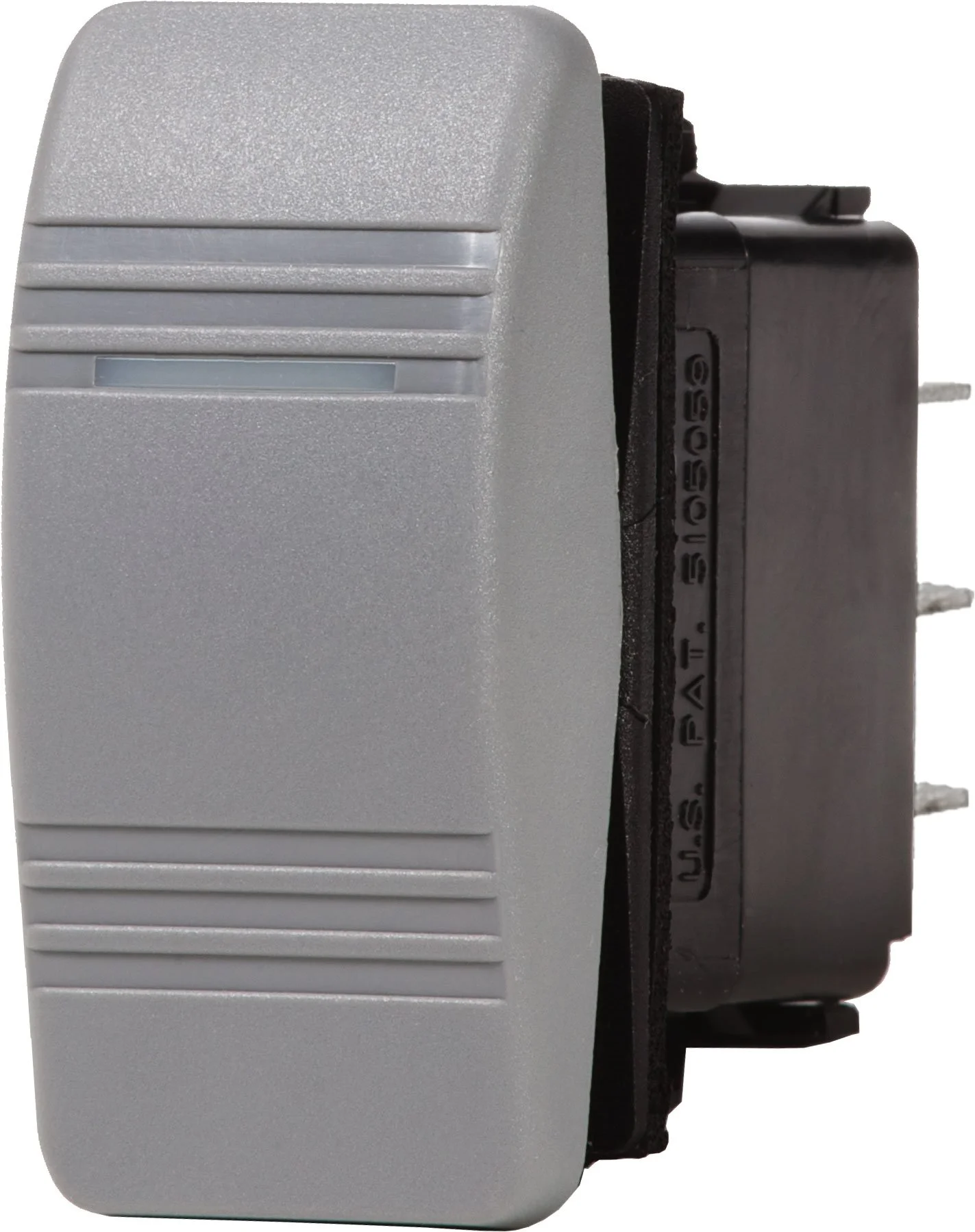 Blue Sea Systems 8230 Contura III Water Resistant Switch - OFF-ON SPST, Grey