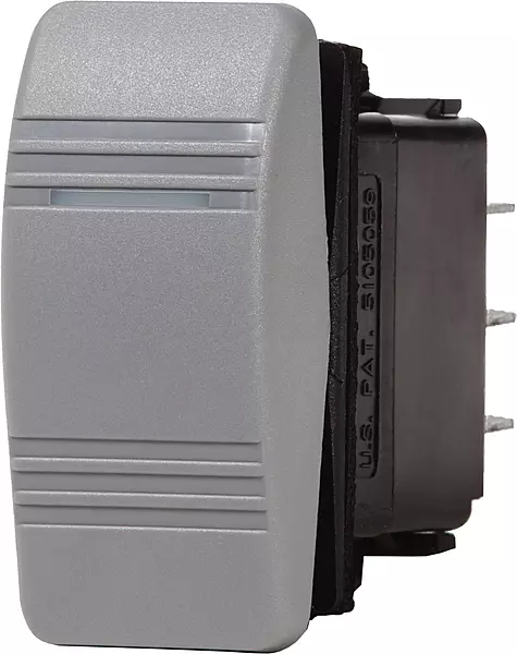Blue Sea Systems 8230 Contura III Water Resistant Switch - OFF-ON SPST, Grey