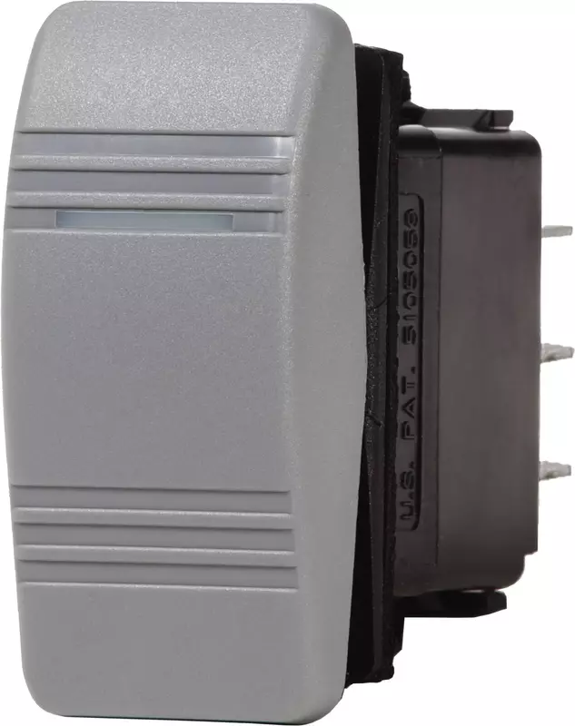 Blue Sea Systems 8230 Contura III Water Resistant Switch - OFF-ON SPST, Grey