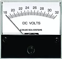 Blue Sea 8240 DC Analog Voltmeter - 2-3/4" Face, 18-32 Volts DC