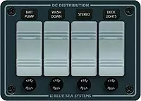 Blue Sea Systems 8262 Contura Water Resistant 12V DC Panel - 4 Position, Beige