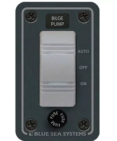 Blue Sea Systems 8263 Contura Water Resistant 12V DC Panel - Bilge Pump Control
