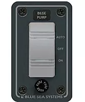 Blue Sea Systems 8263 Contura Water Resistant 12V DC Panel - Bilge Pump Control