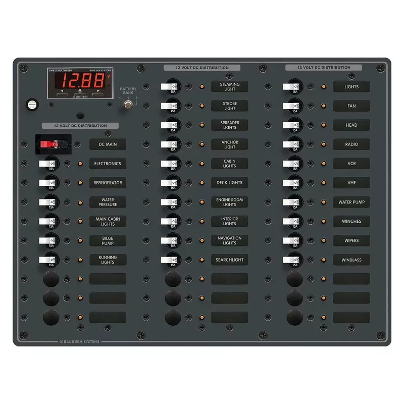 Blue Sea Systems DC Circuit Breaker Distribution Panel