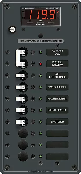 Blue Sea Systems 8406 AC Main + 8 Positions