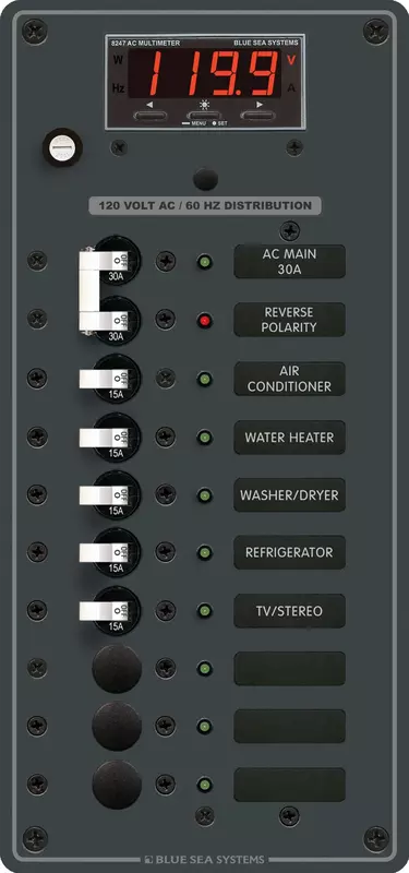 Blue Sea Systems 8406 AC Main + 8 Positions